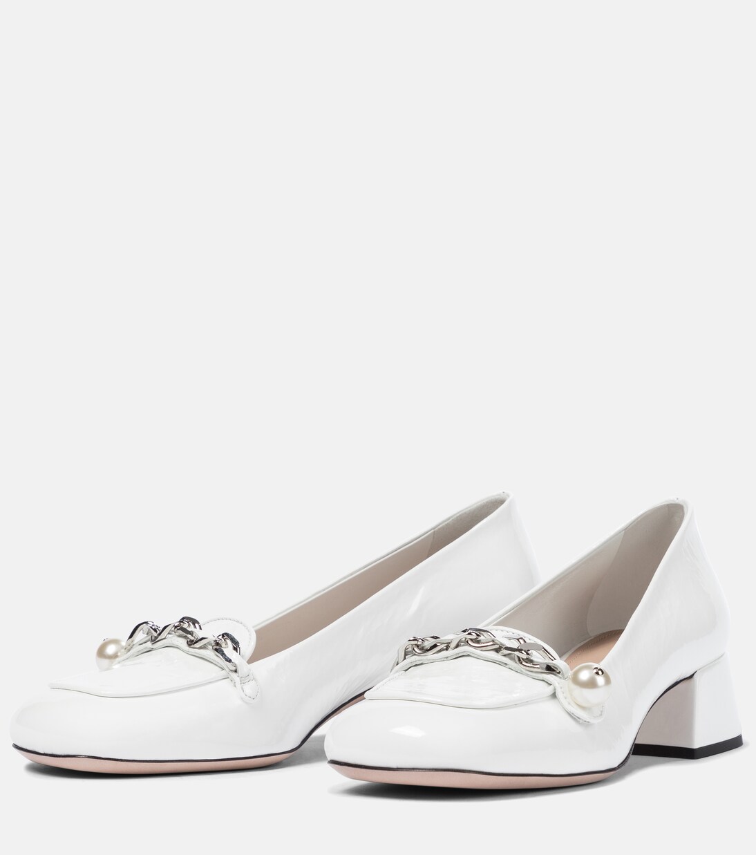 Verzierte Pumps aus Lackleder | Miu Miu
