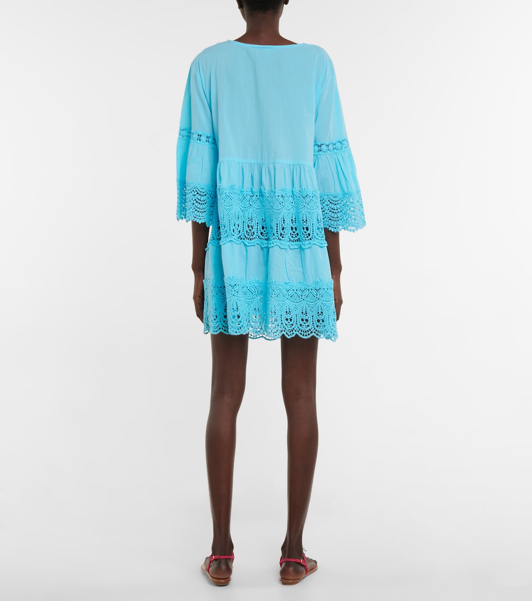 Cafetan Vanessa brodé en coton | Melissa Odabash