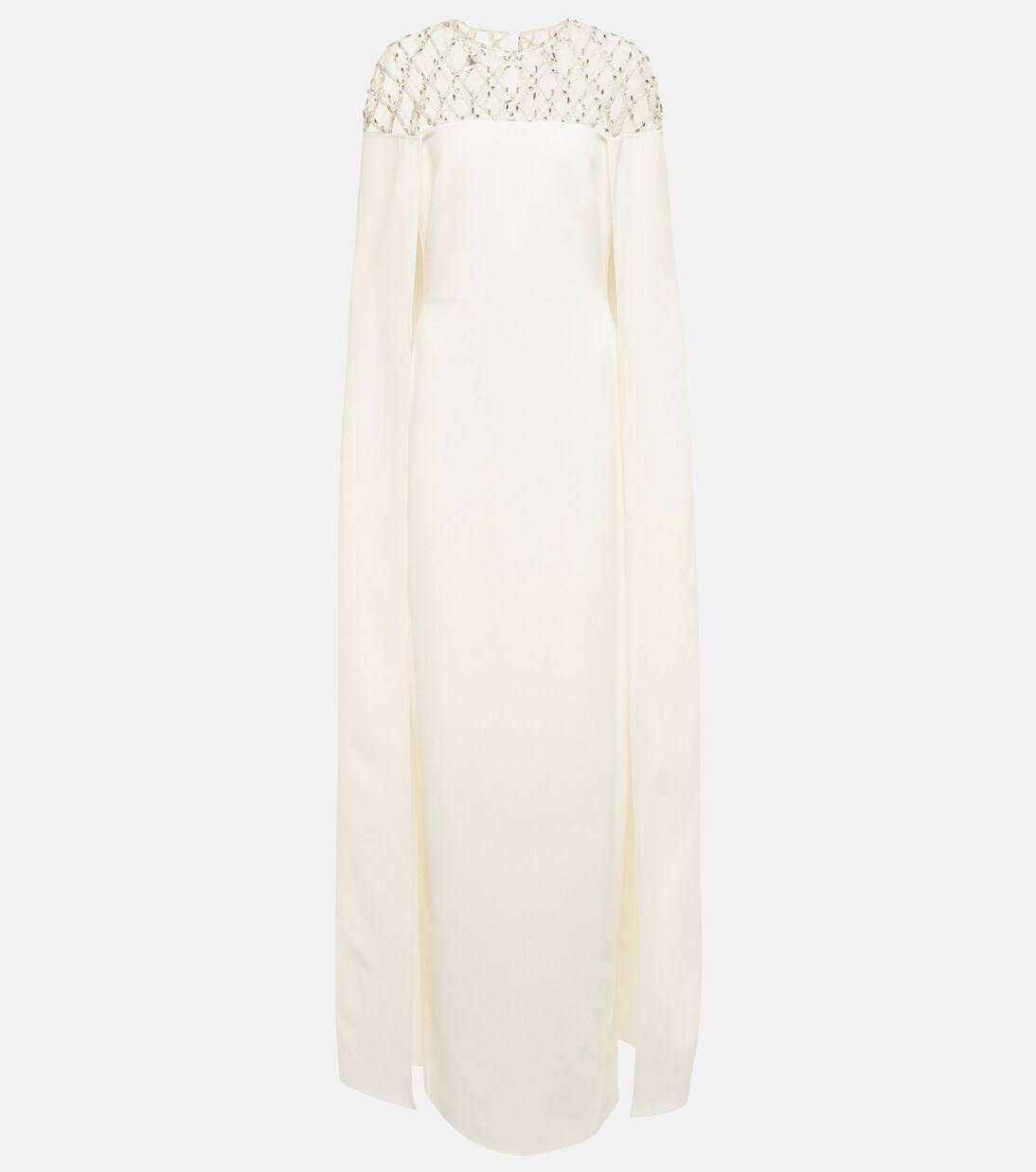 Robe longue de mariée en crêpe | Safiyaa