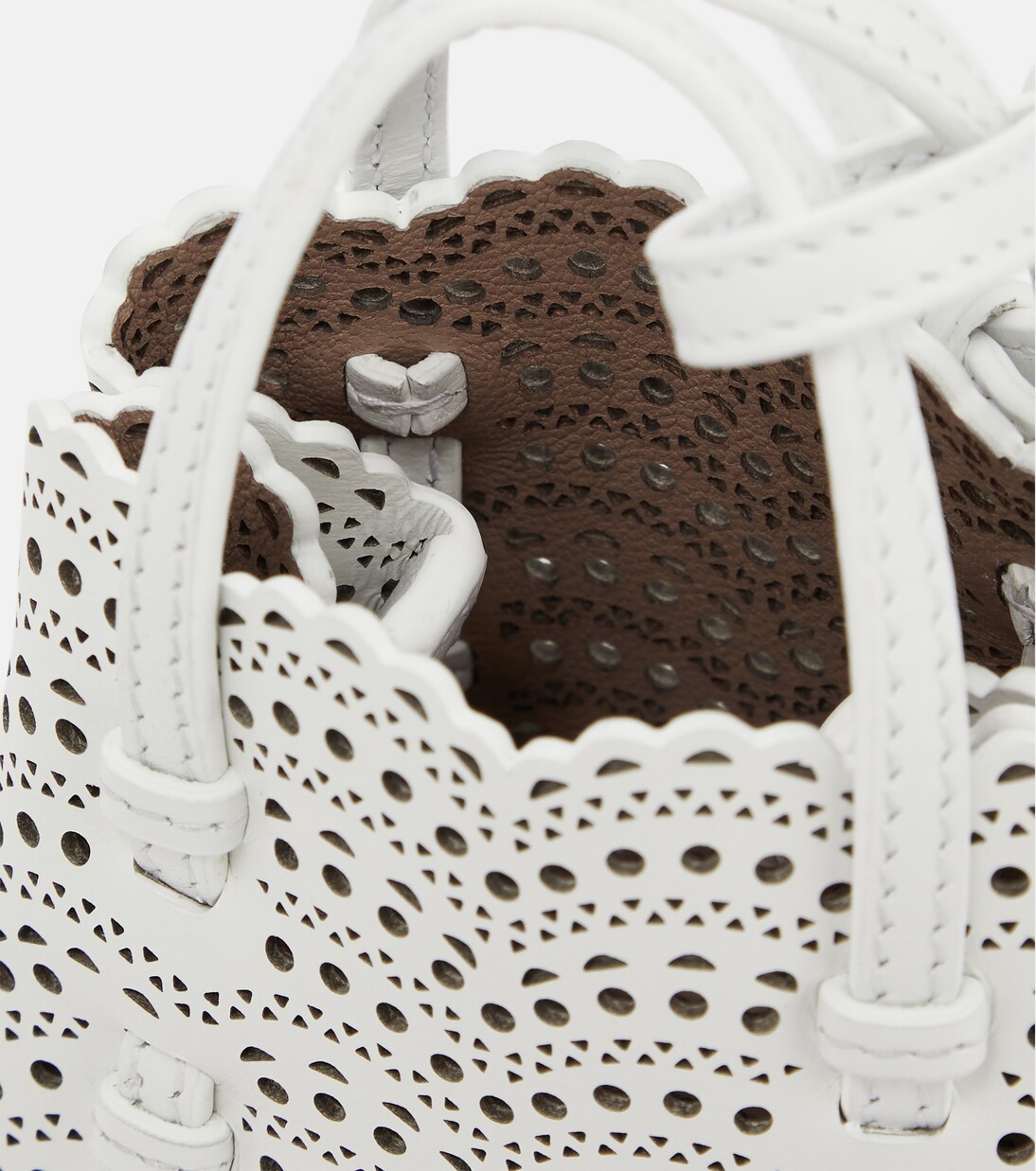 Mina Mini leather crossbody bag | Alaïa