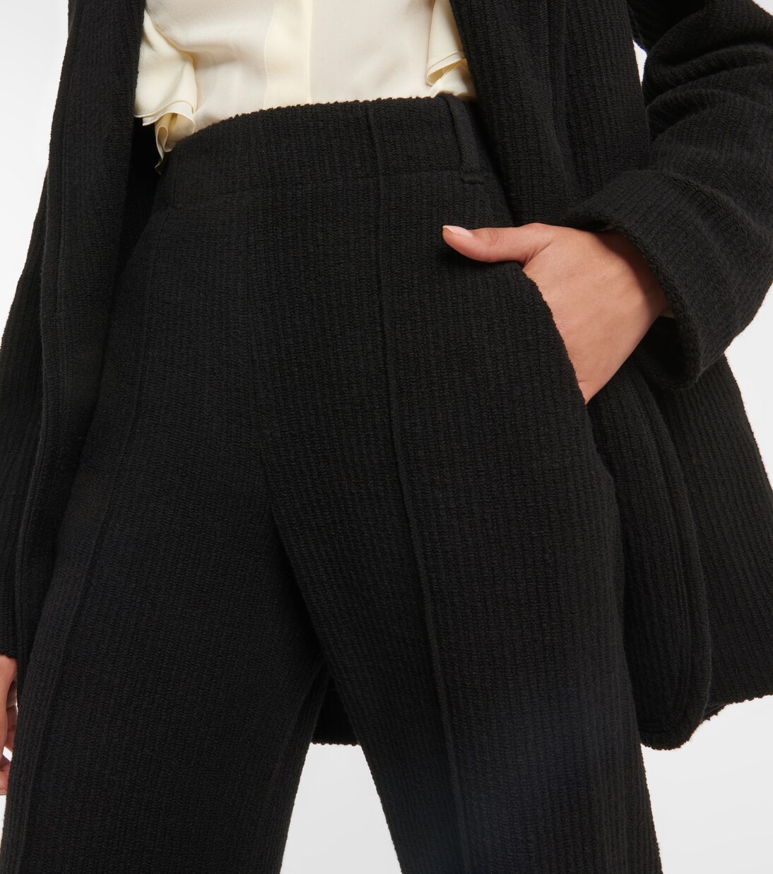 Pantalon évasé en laine vierge | Chloé