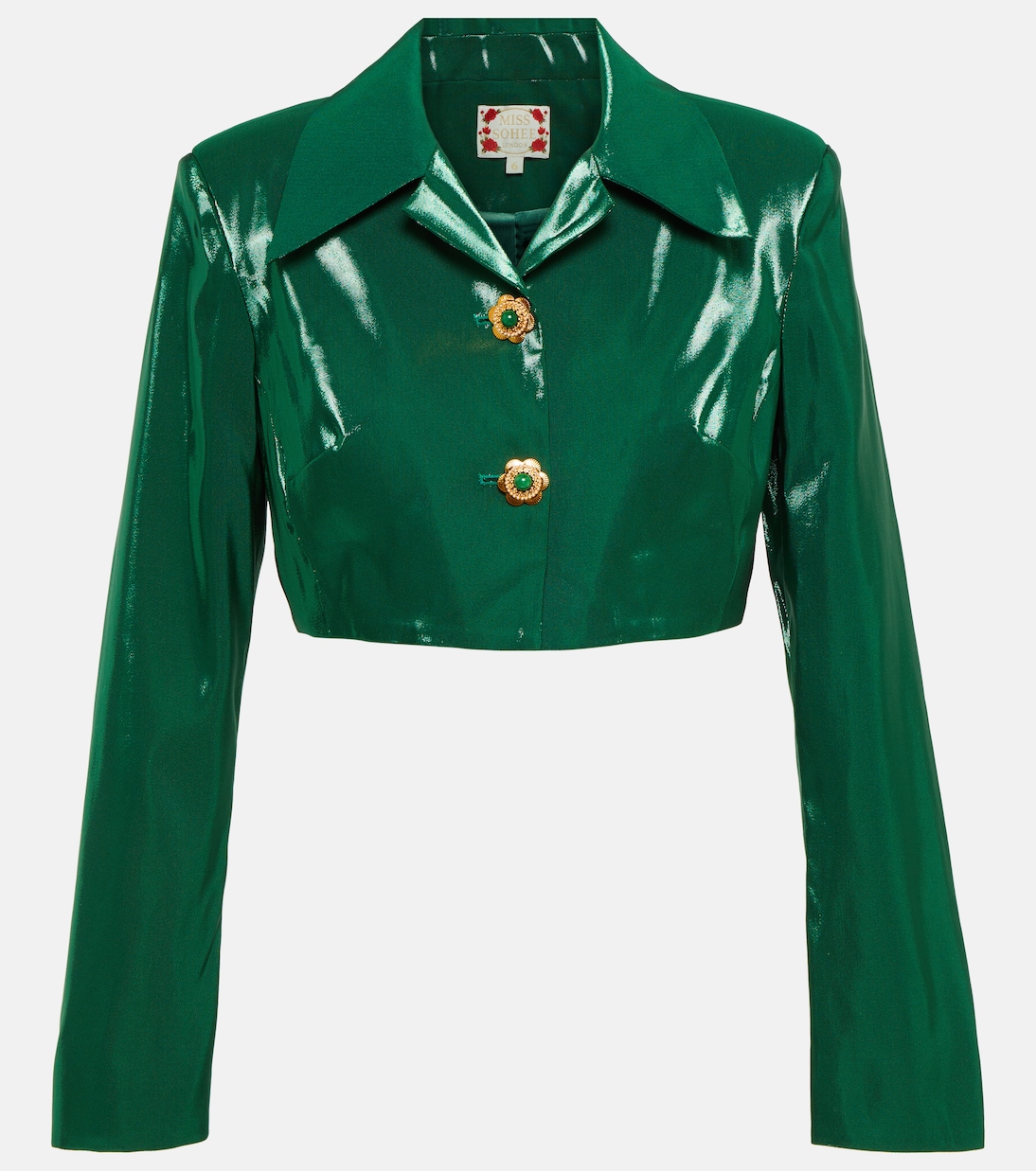 Cropped-Jacke aus Seide | Miss Sohee