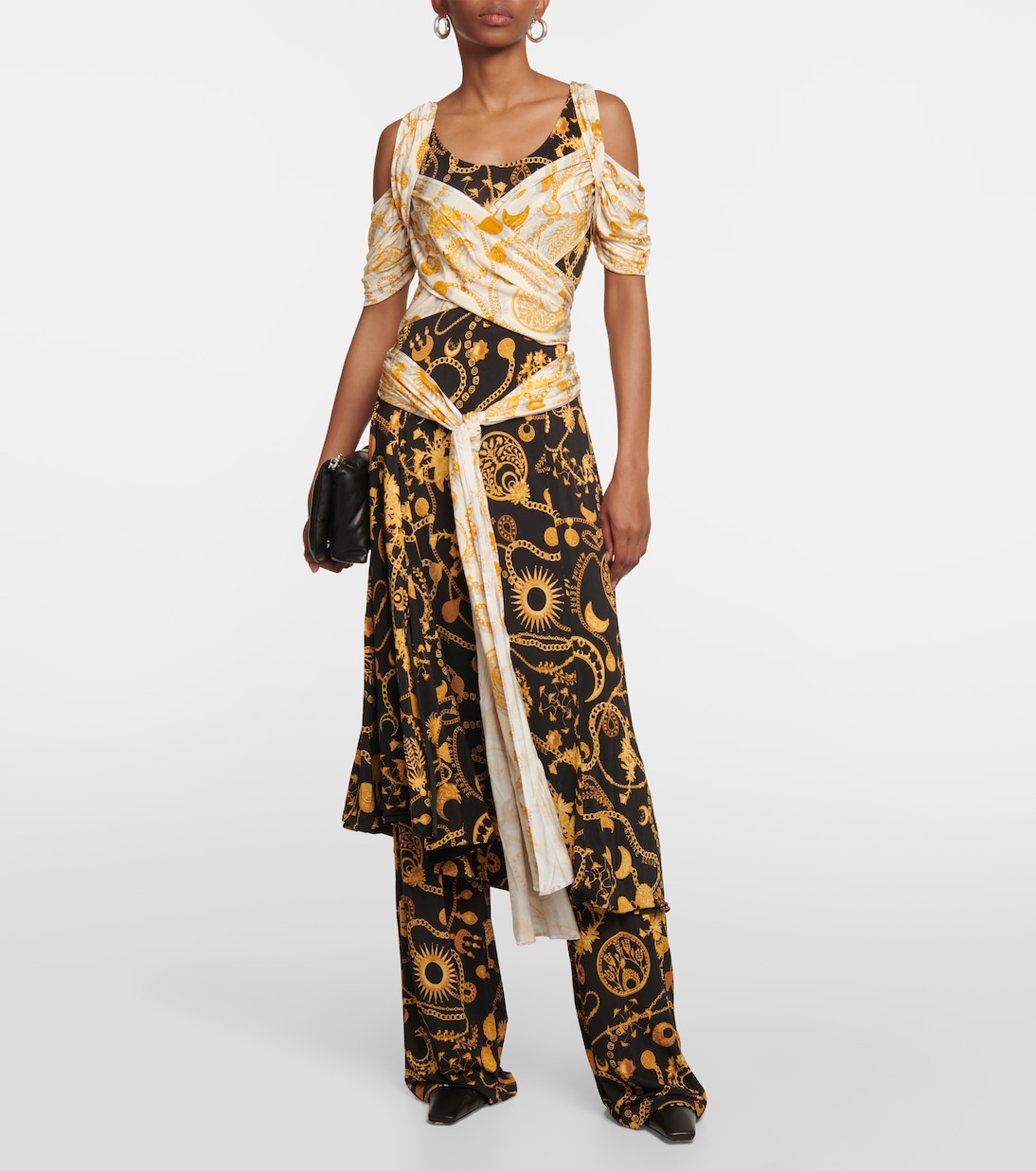 Robe midi imprimée | Marine Serre