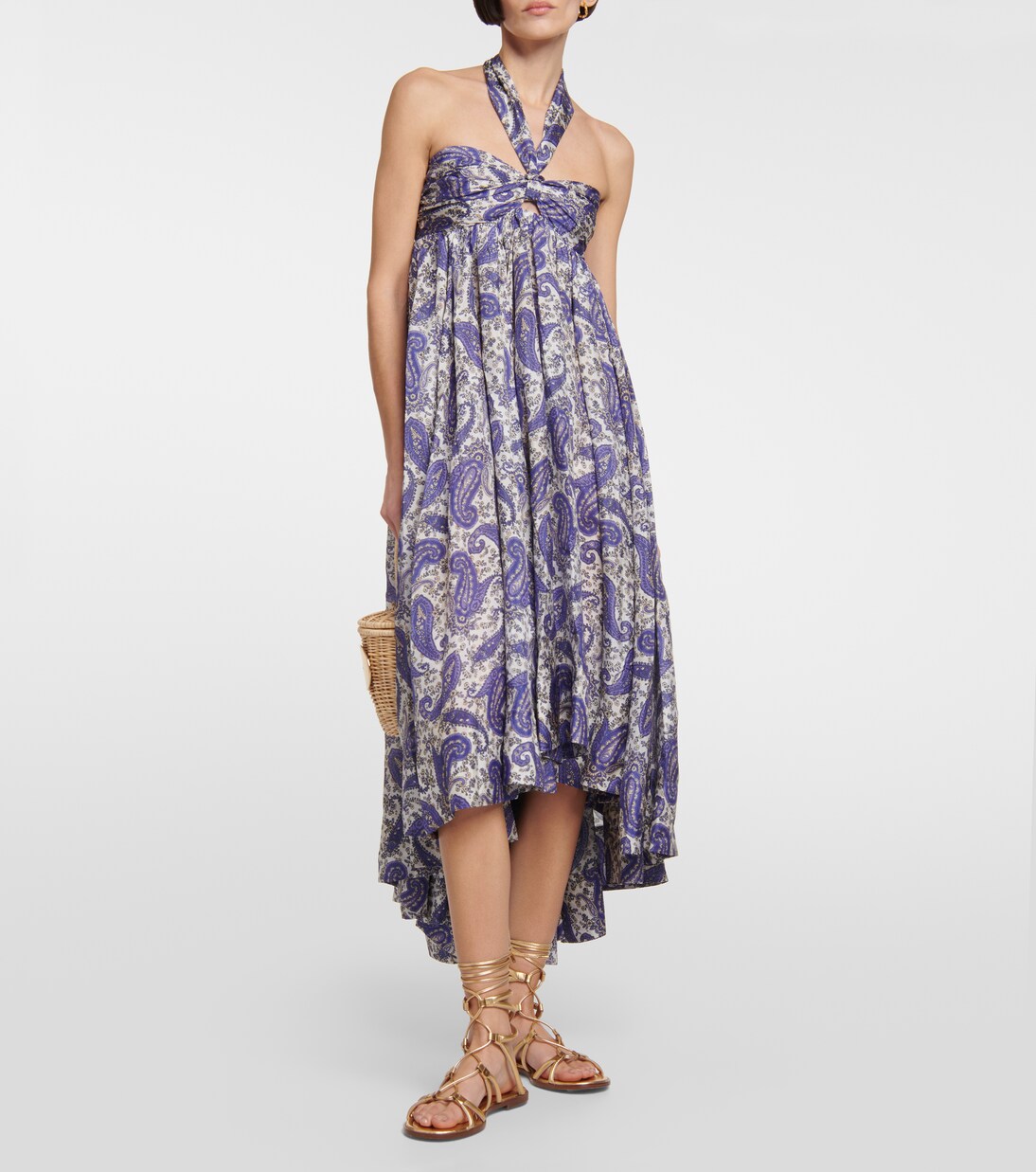 Robe midi Devi en soie | Zimmermann