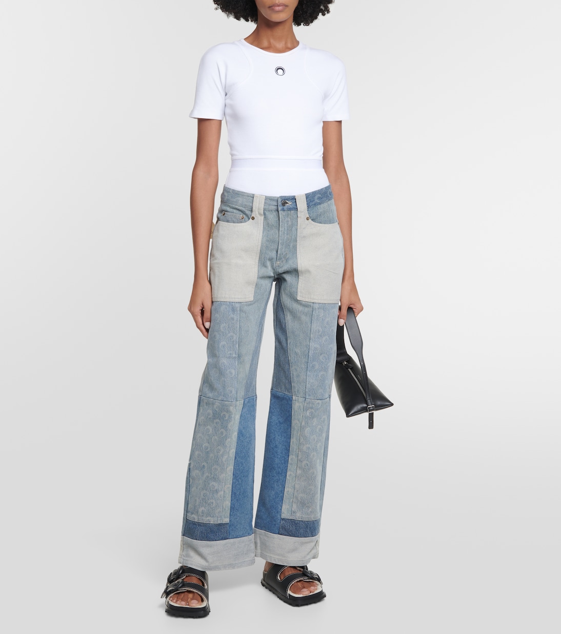 Pantoletten aus Leder | Marine Serre