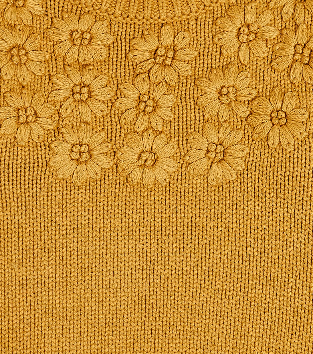 Olivia cotton-blend embroidered sweater | C'era Una Volta