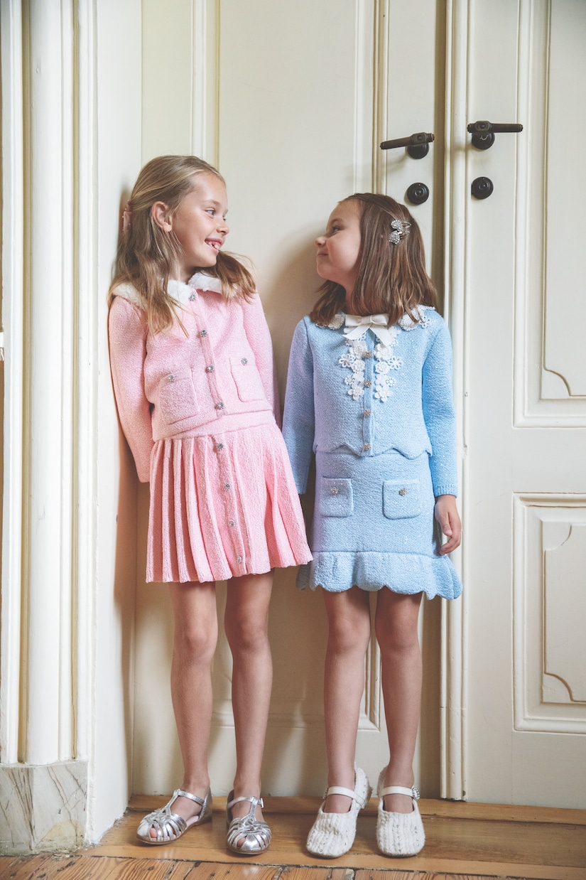 Verzierter Cardigan mit Faux Fur | Self-Portrait Kids