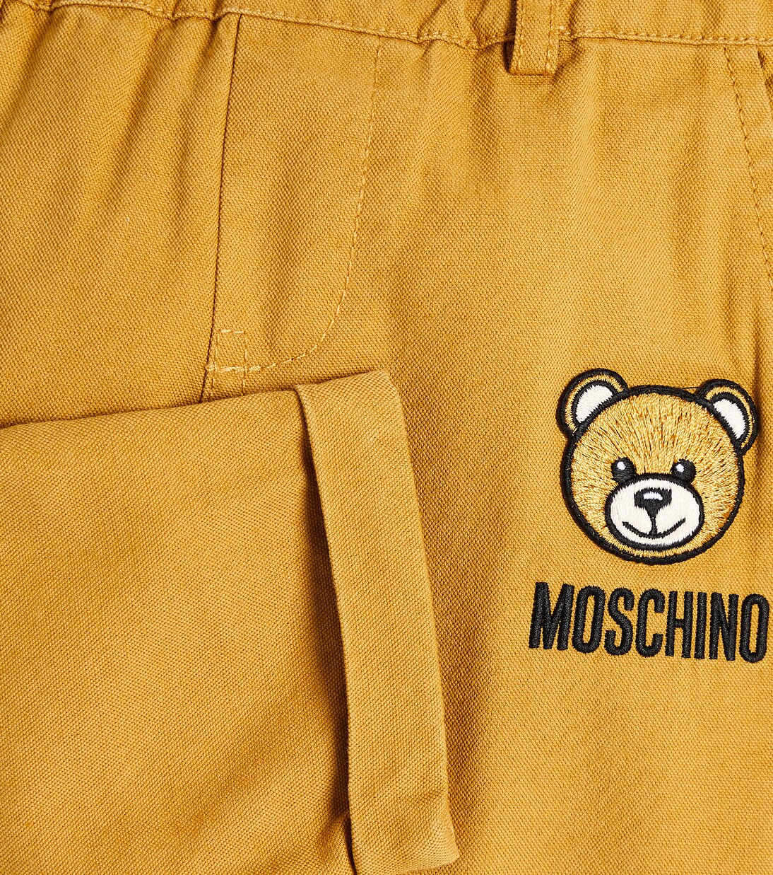 Teddy Bear cotton and linen-blend pants | Moschino Kids