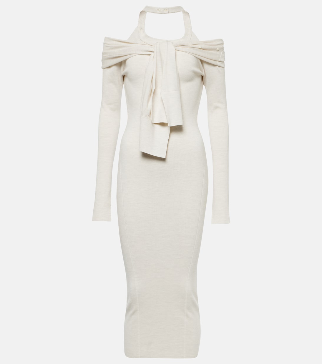 Robe midi Doble en laine mélangée | Jacquemus