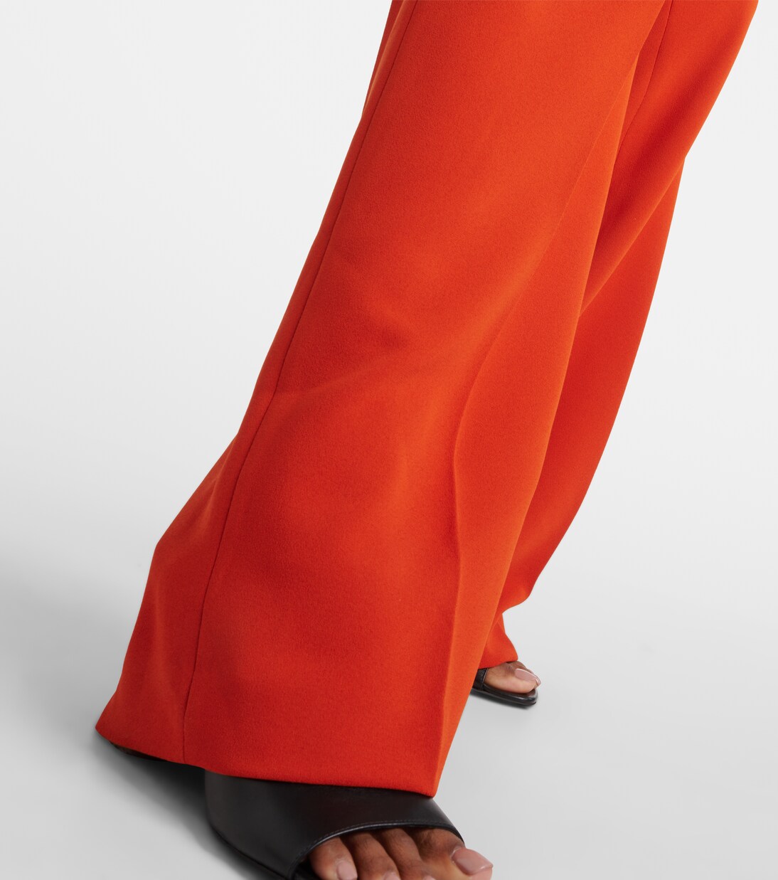 Pantalones rectos en crepé de tiro alto | Dries Van Noten