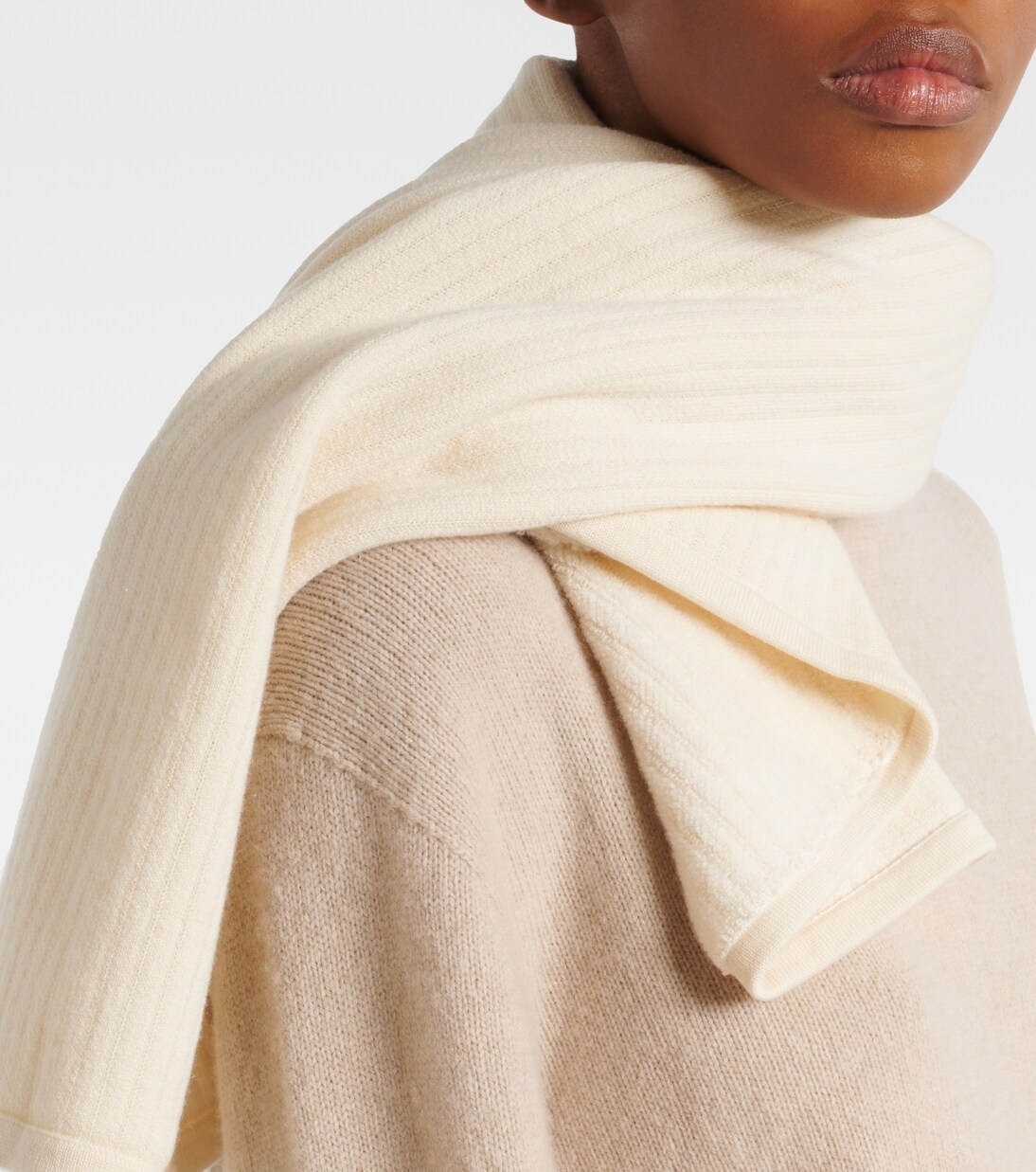 Striped cashmere scarf | The Row