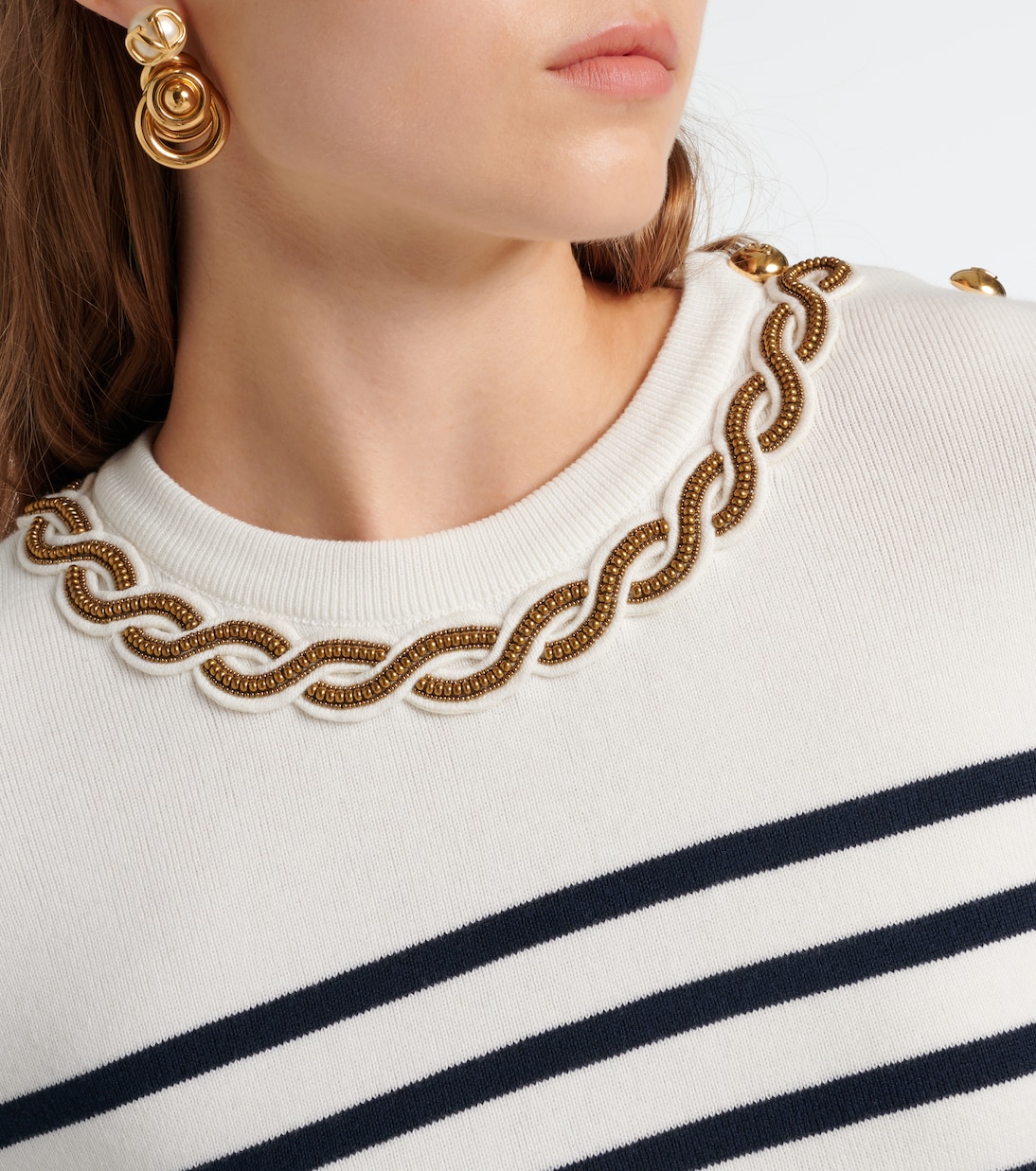 Embroidered cotton sweater | Valentino