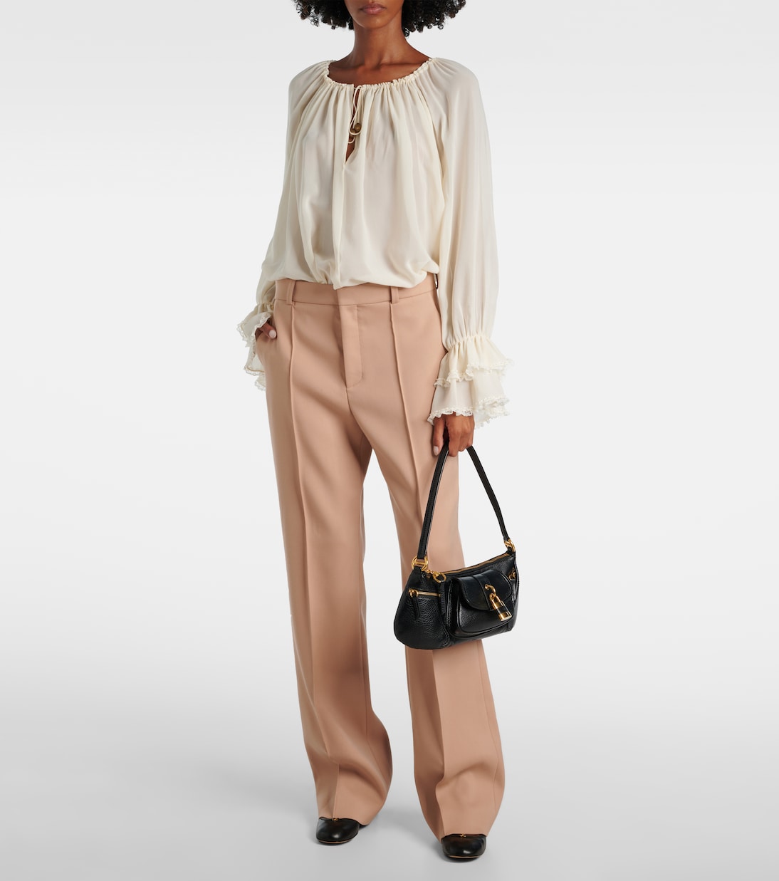 The 99 leather shoulder bag | Chloé