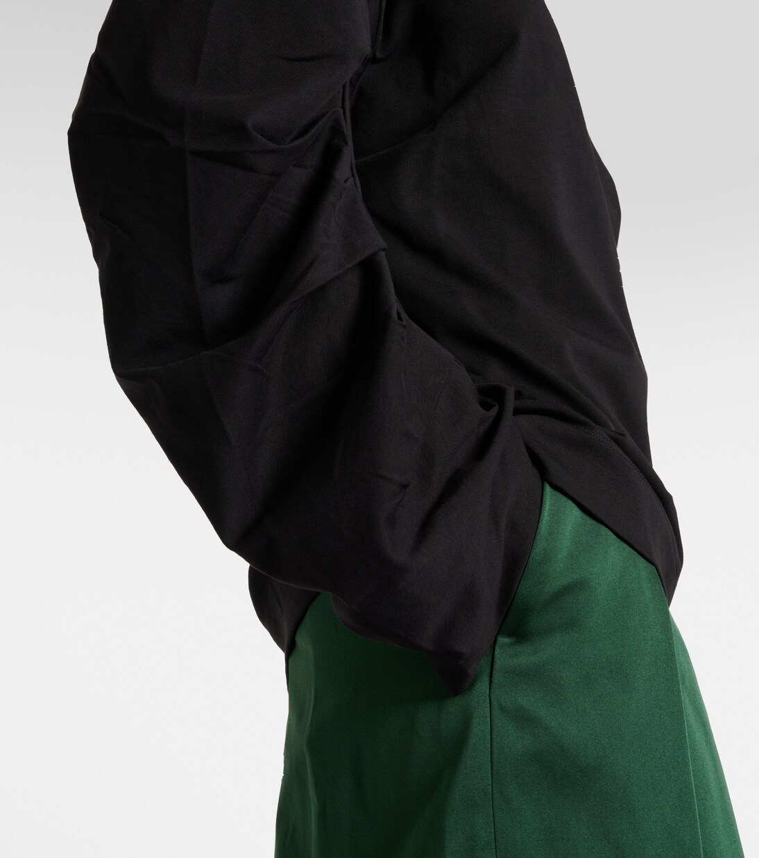 Ruched cotton jersey sweatshirt | Dries Van Noten