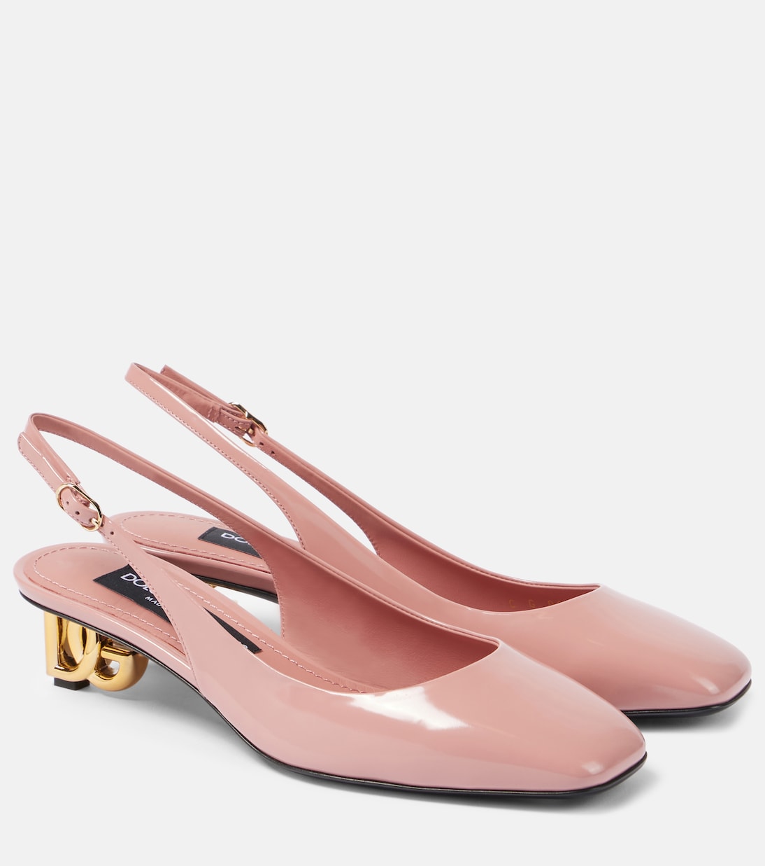 Jackie 40 patent leather slingback pumps | Dolce&Gabbana