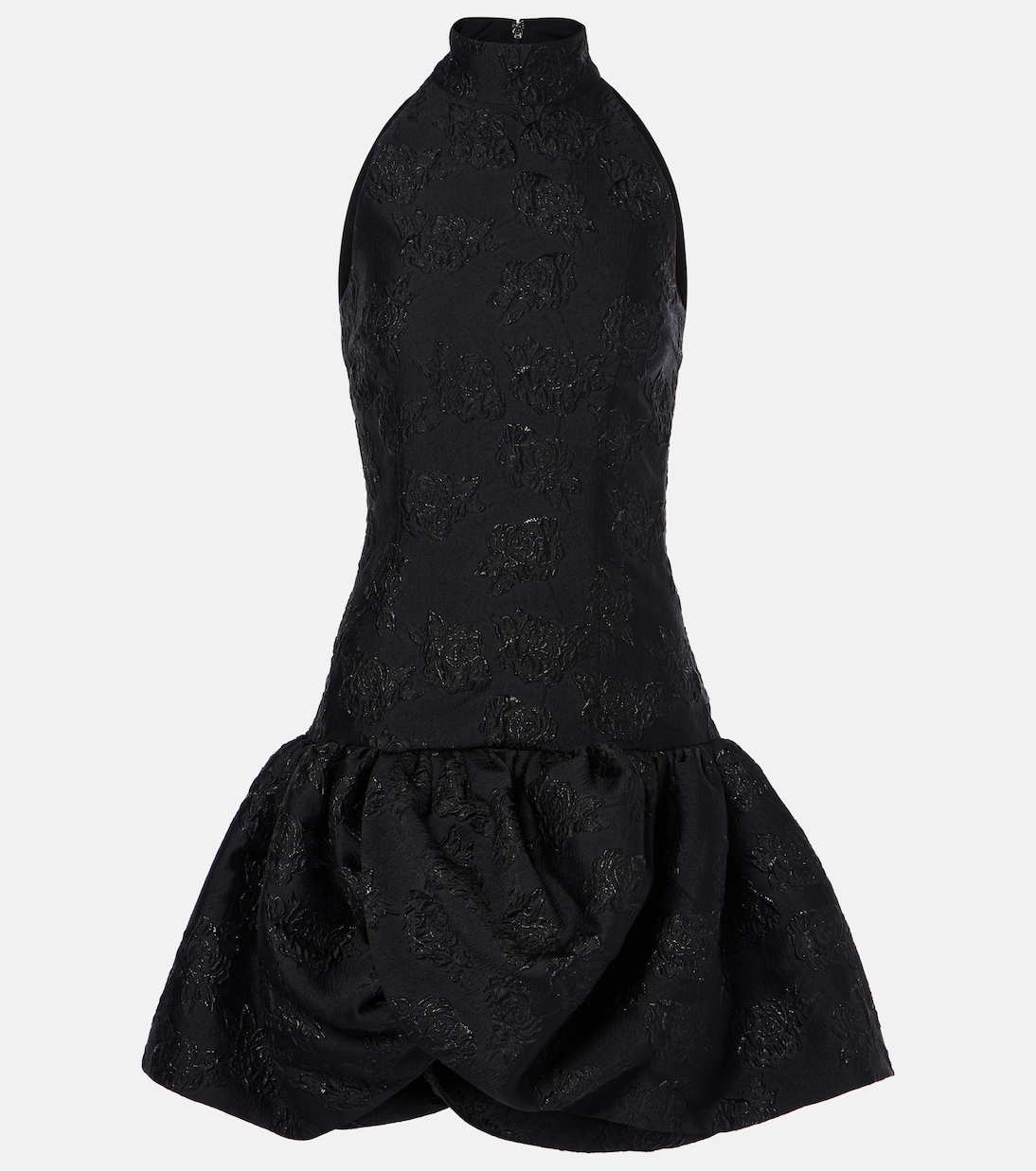 Floral draped jacquard minidress | Rotate