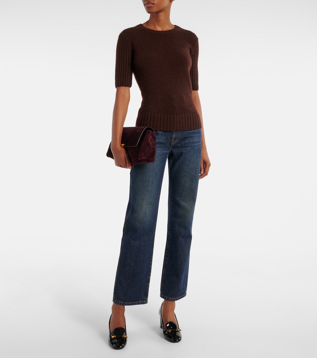 Jeans regular Abigail a vita alta | Khaite