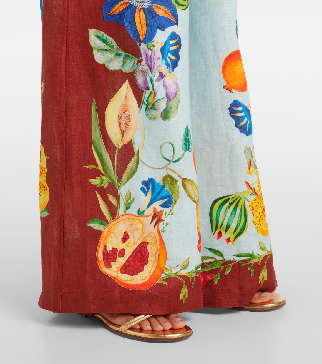 Weite Hose Dahlia aus Leinen | Alémais