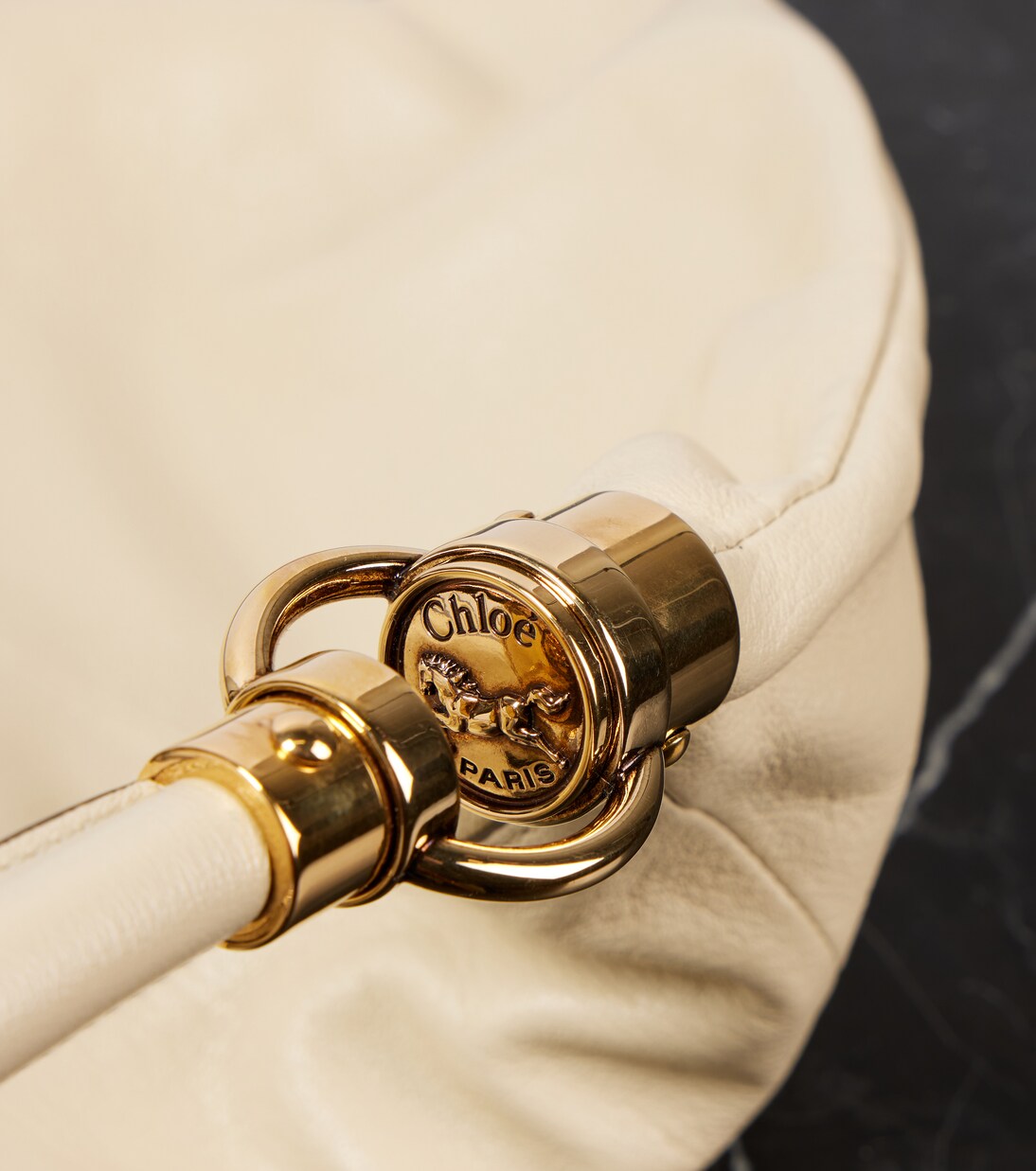 Borsa a spalla Foulard Medium in pelle | Chloé