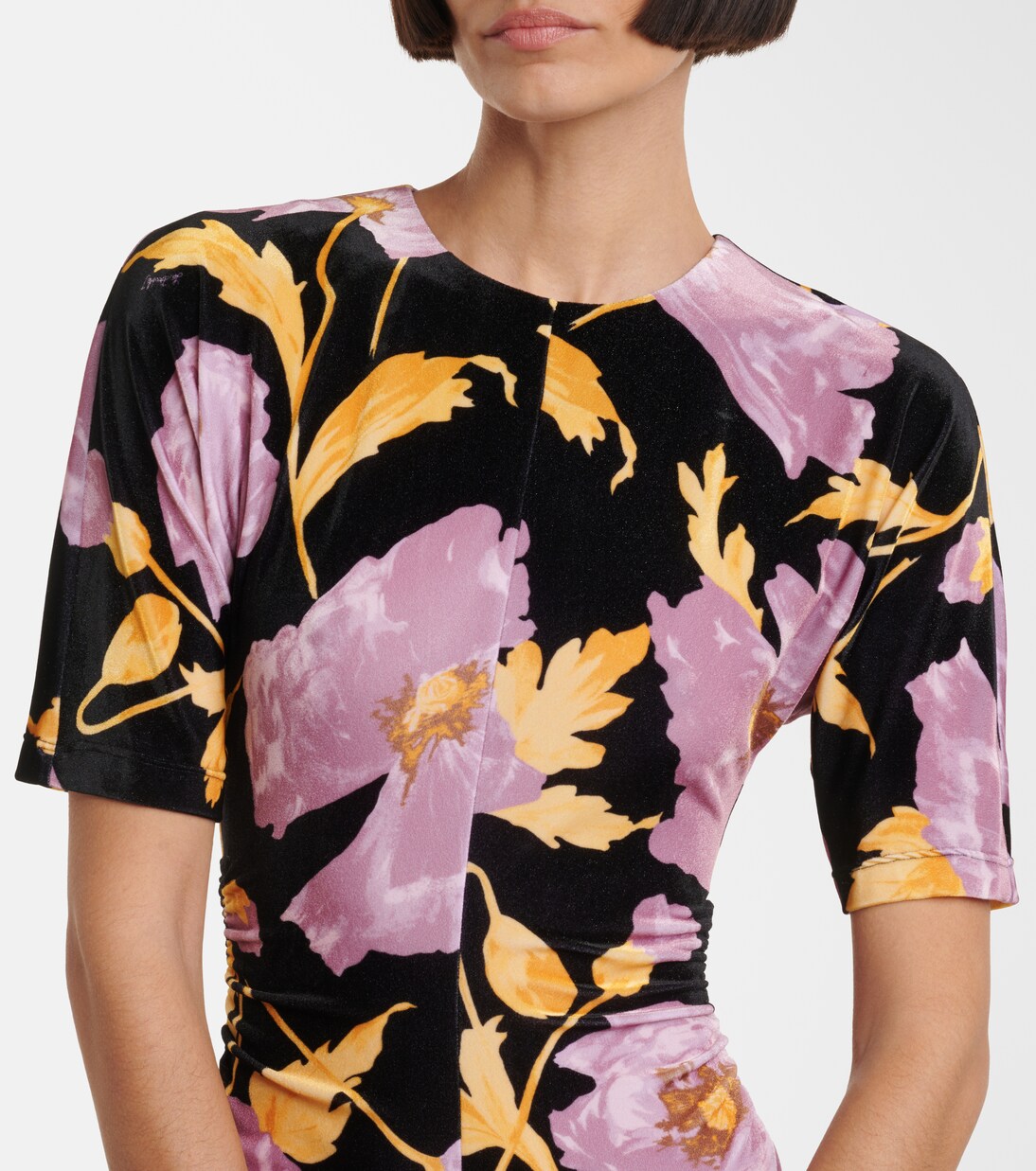 Abito lungo Angelica con stampa floreale | La DoubleJ