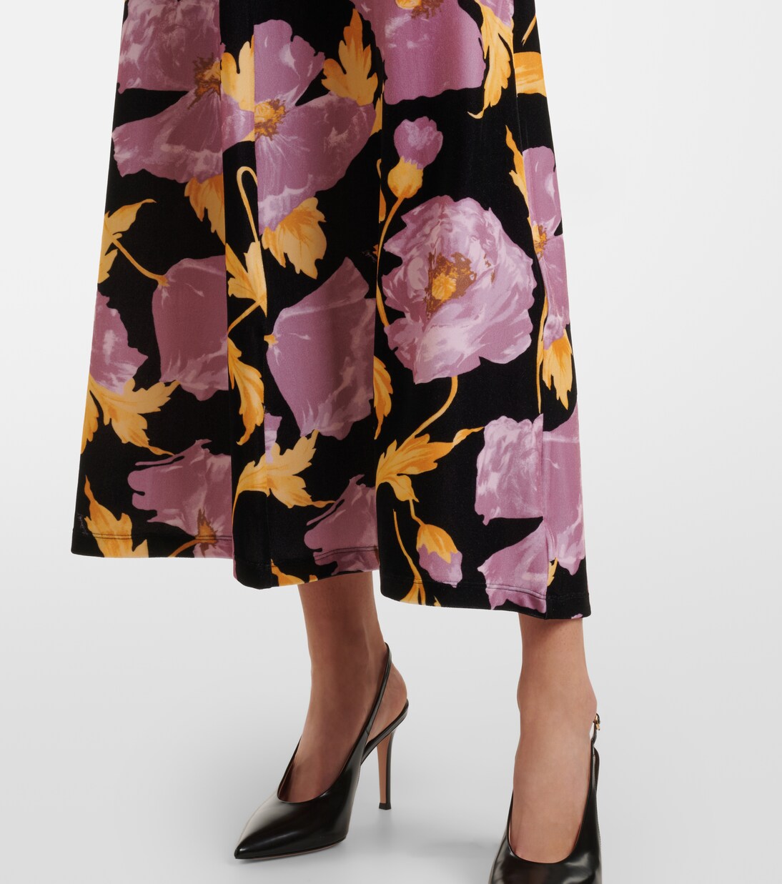 Abito lungo Angelica con stampa floreale | La DoubleJ