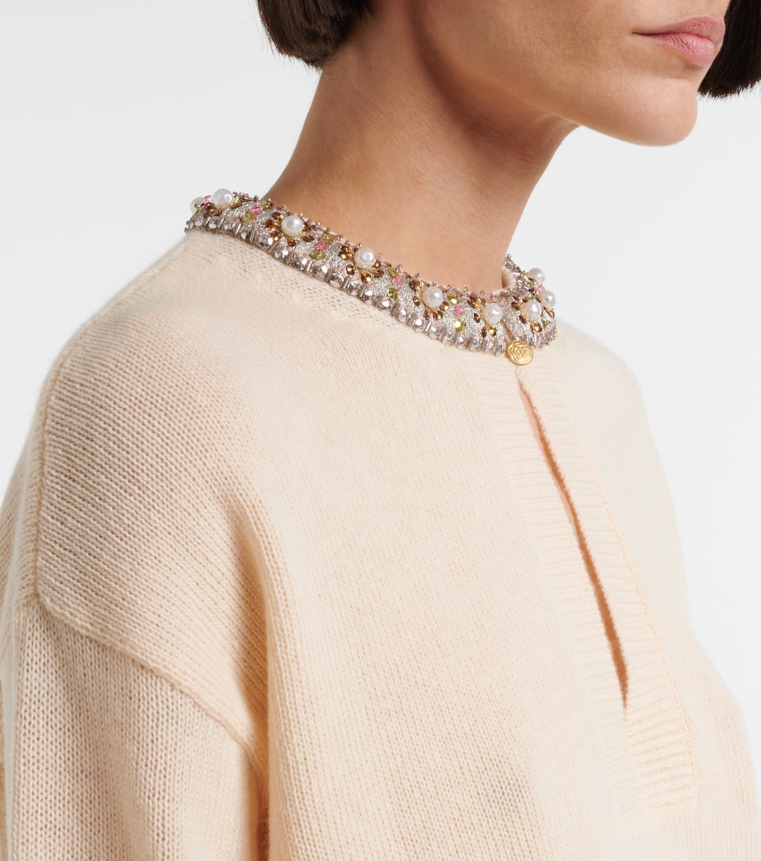 Embellished virgin wool sweater | Valentino