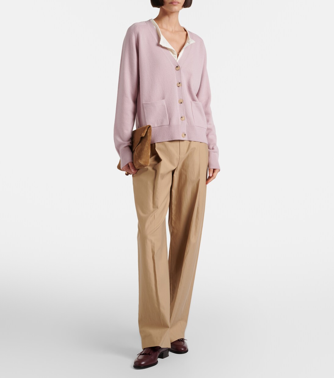 Pantalones anchos de algodón y lana | Vince