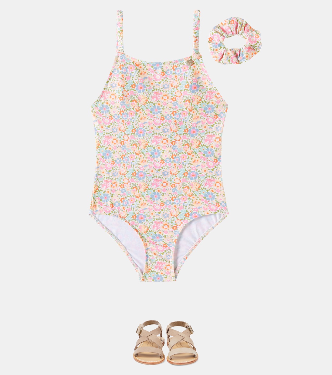 Eyma floral one piece and scrunchy set | Bonpoint