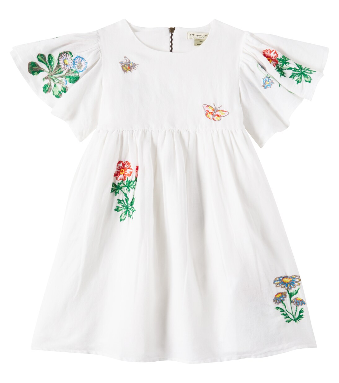 Robe en lin et coton à fleurs | Stella McCartney Kids