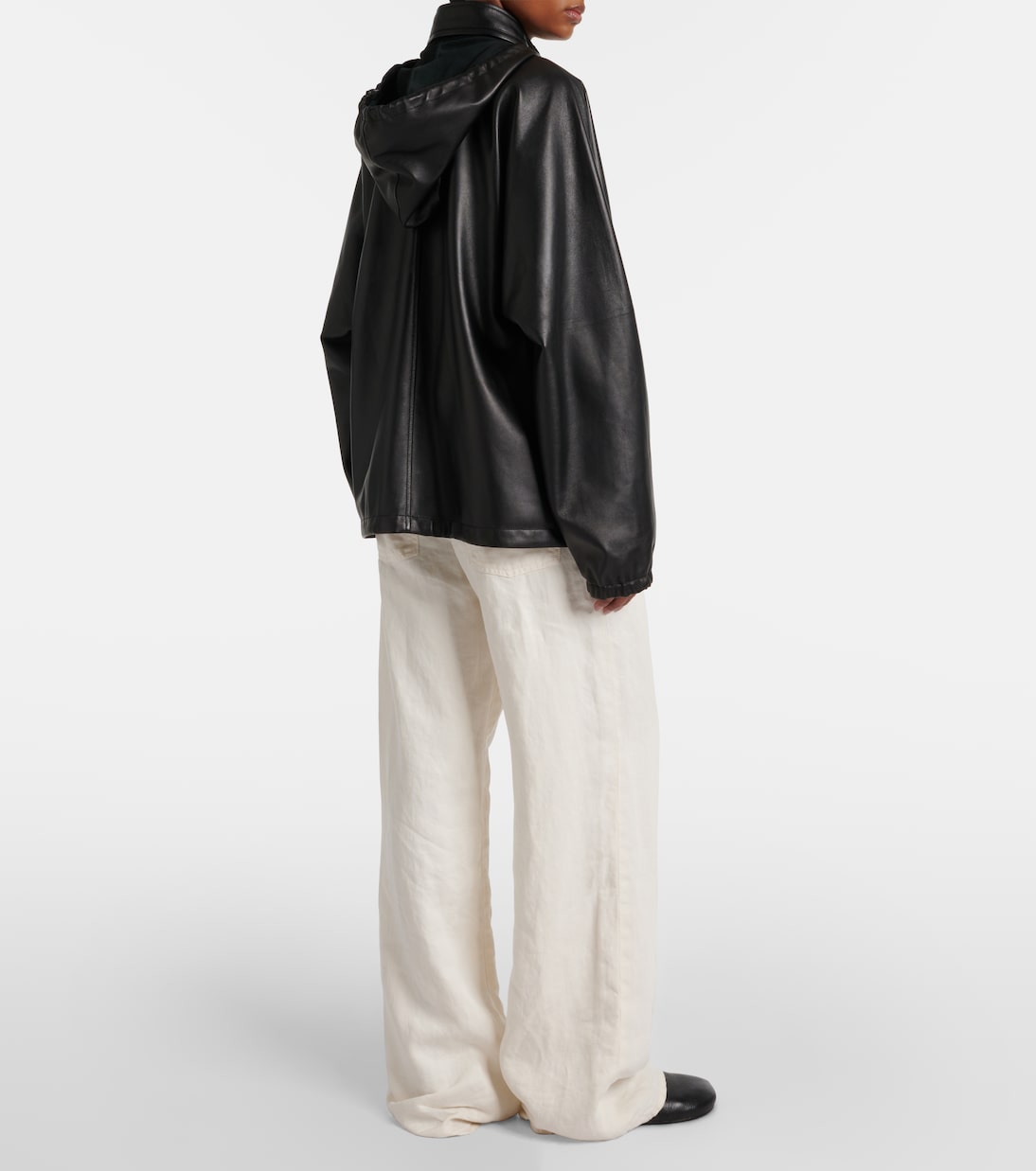 Oversize-Bomberjacke Jilly aus Leder | The Row