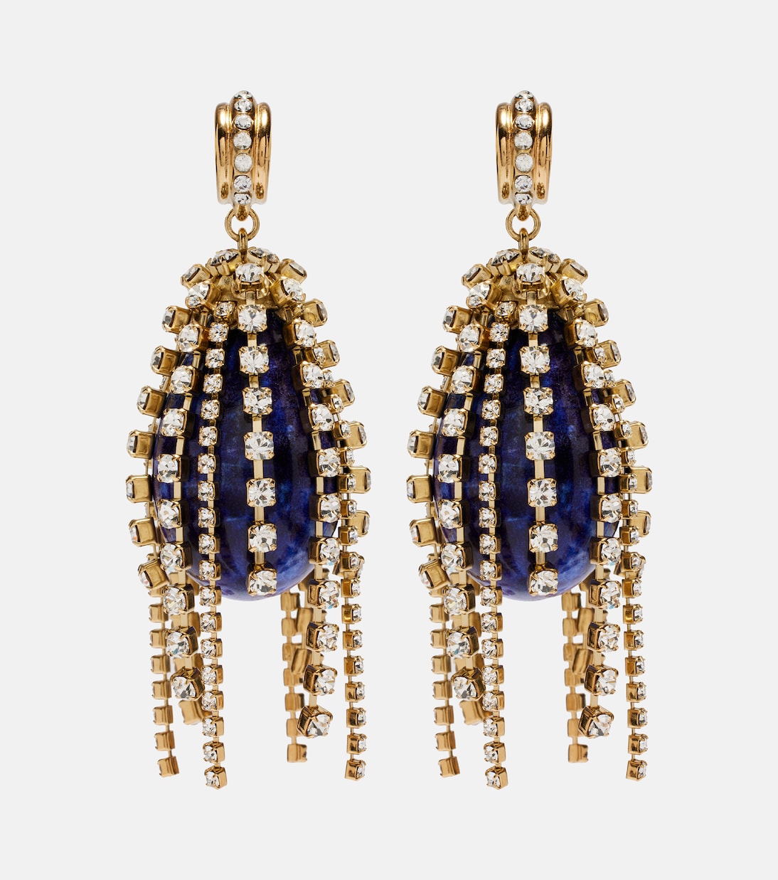 Pendientes largos con cristales | Chloé