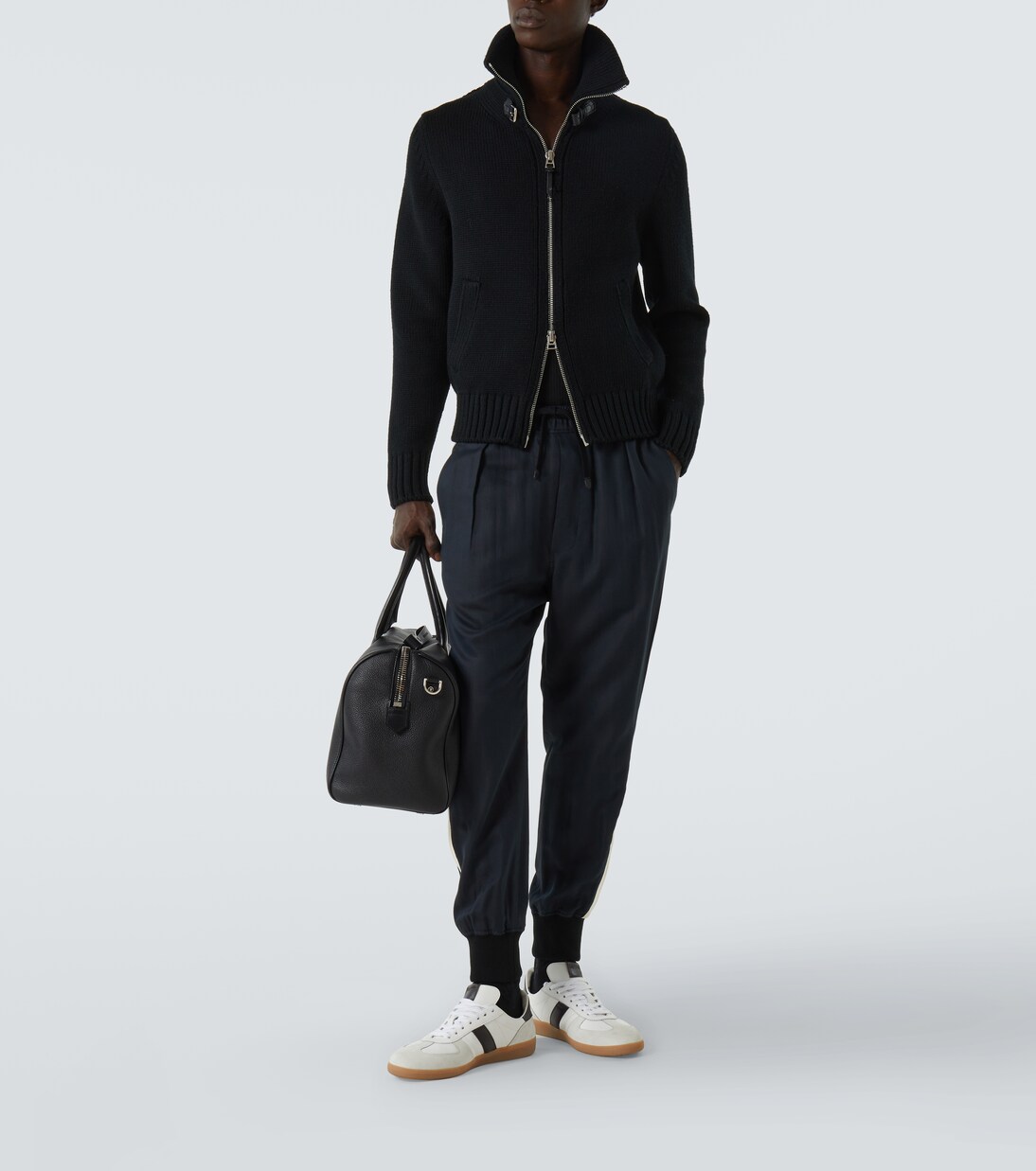 Cotton and silk twill sweatpants | Tom Ford