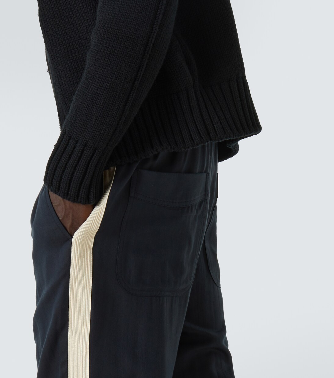 Cotton and silk twill sweatpants | Tom Ford