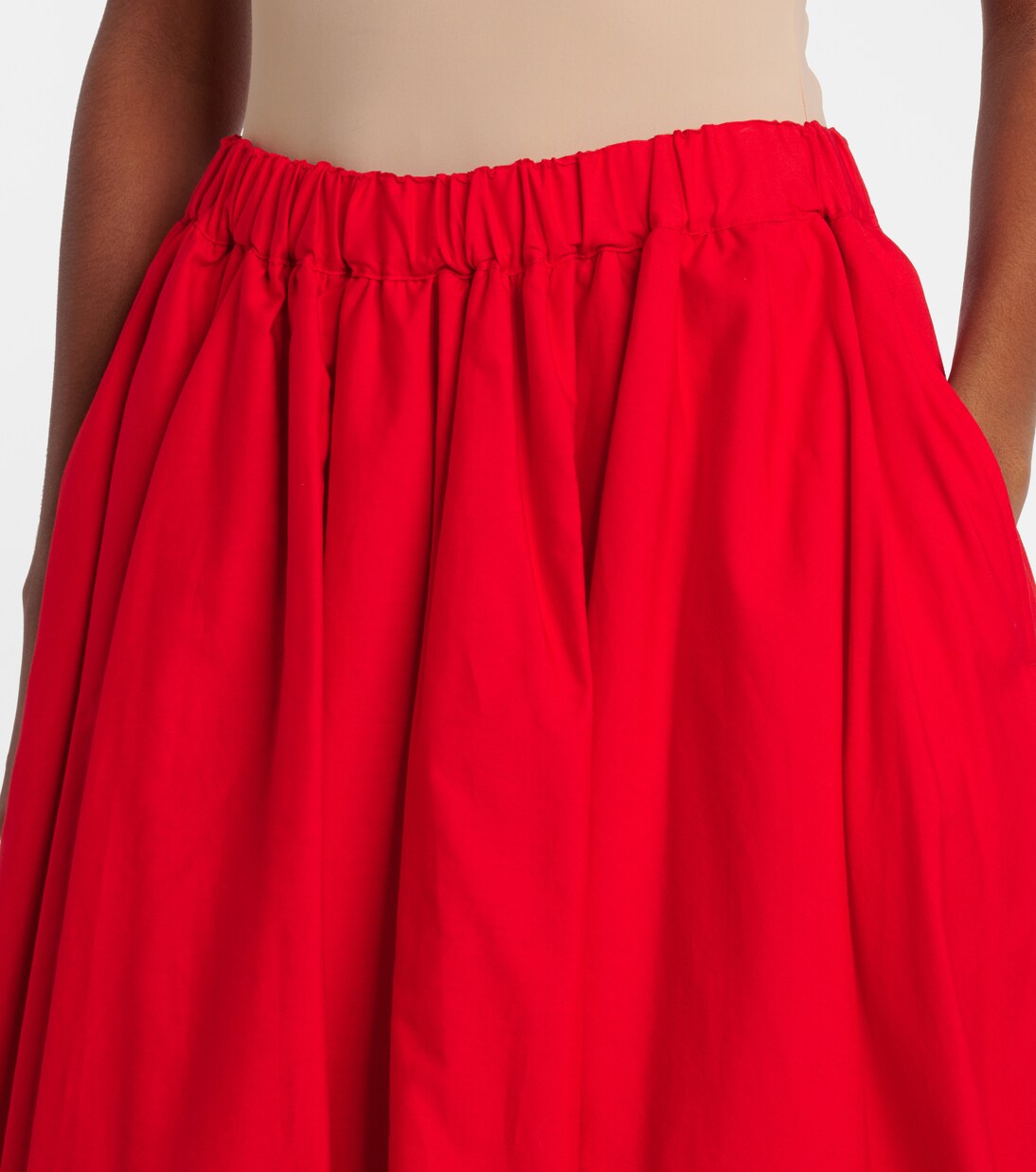 Midirock aus Baumwolle | Noir Kei Ninomiya