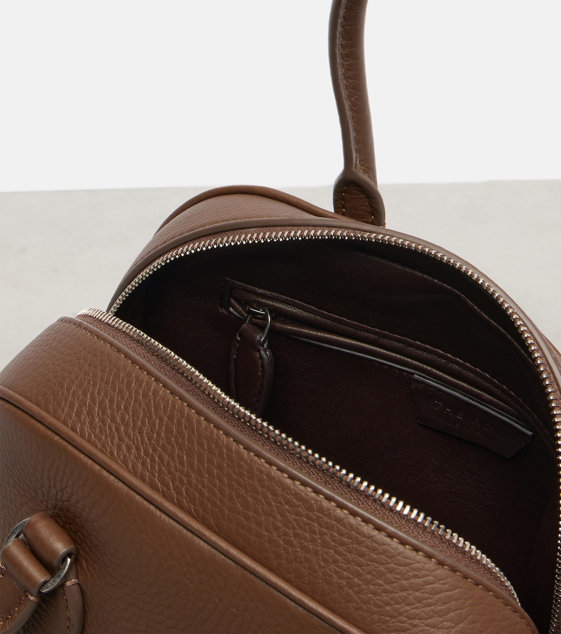 India 10 Small leather tote bag | The Row