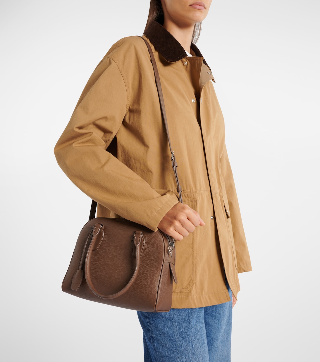 India 10 Small leather tote bag | The Row