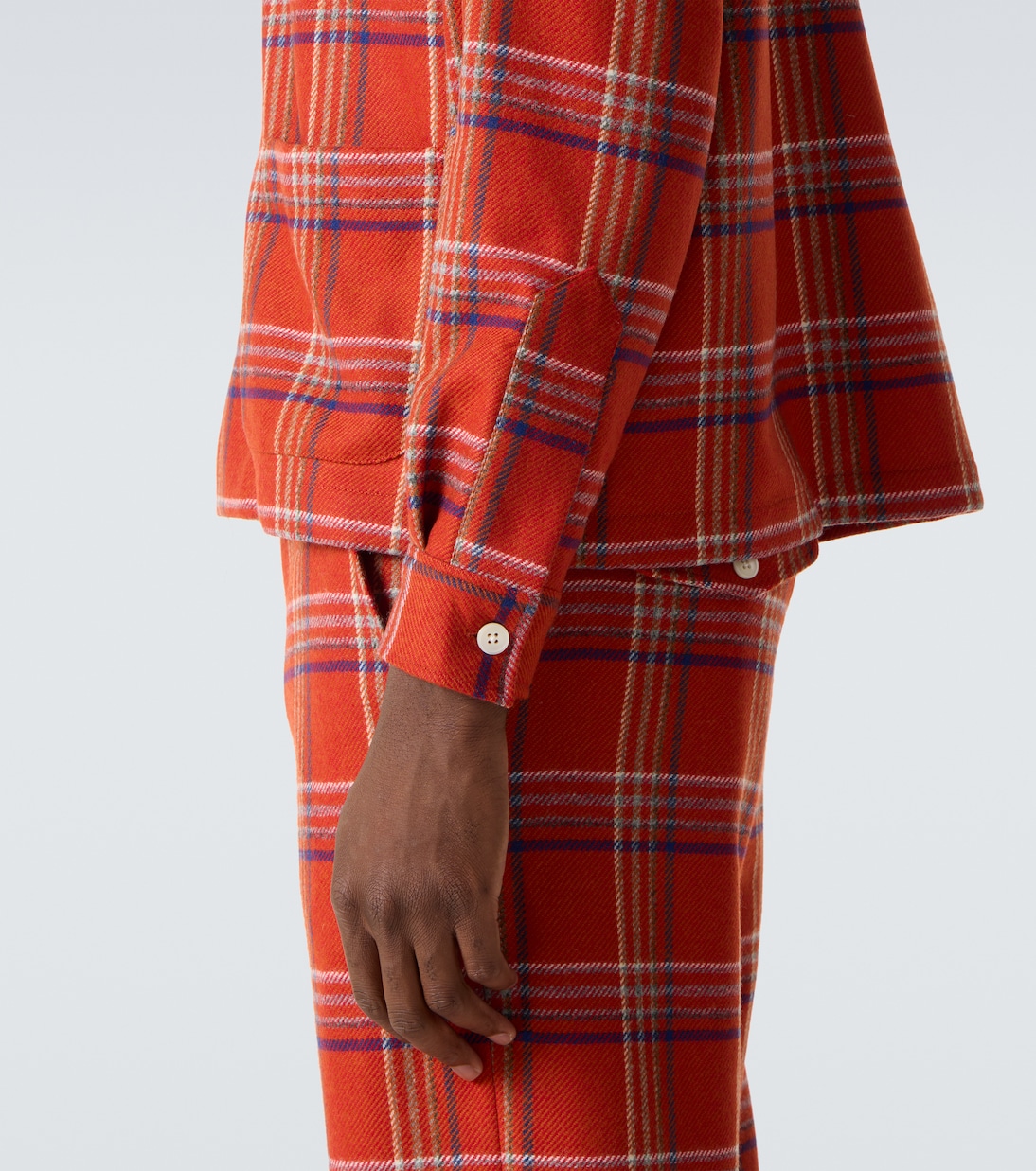 Camicia Gable in flanella di lana a quadri | Bode