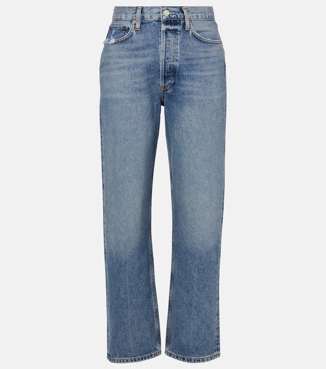 Mid-Rise Straight Jeans | Agolde