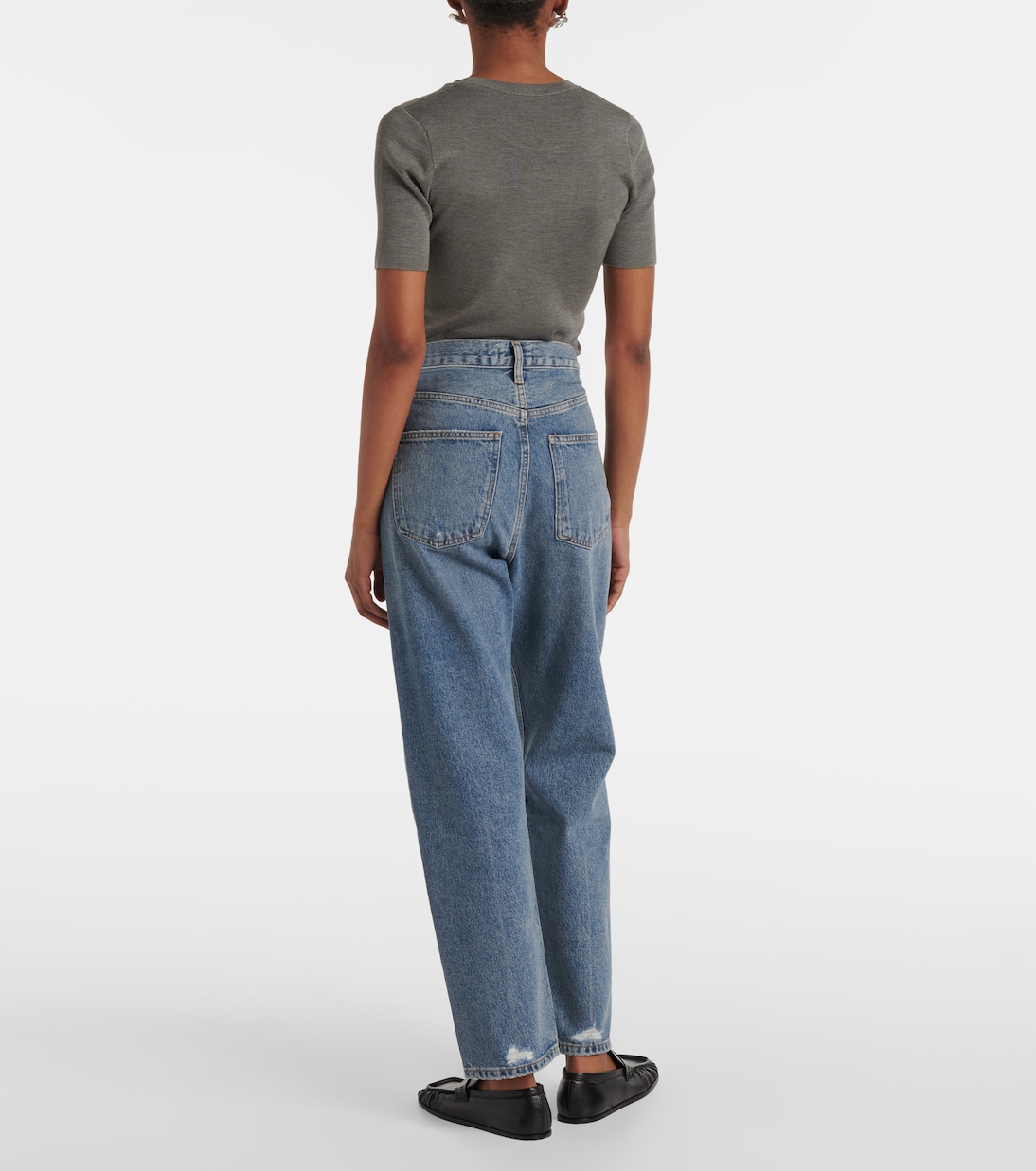 Mid-Rise Straight Jeans | Agolde