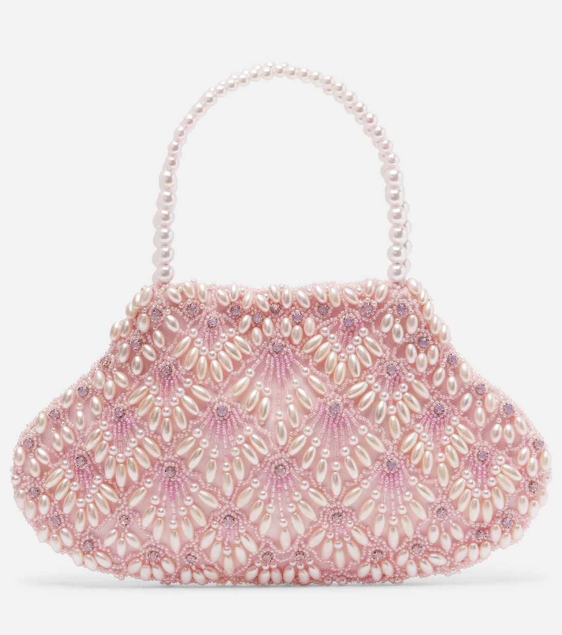 Scallop Mini embellished tote bag | Clio Peppiatt