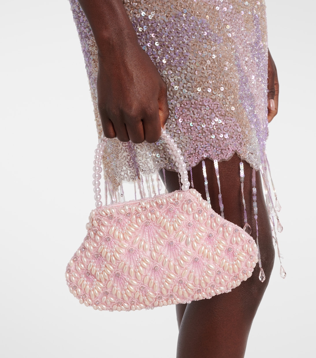 Scallop Mini embellished tote bag | Clio Peppiatt