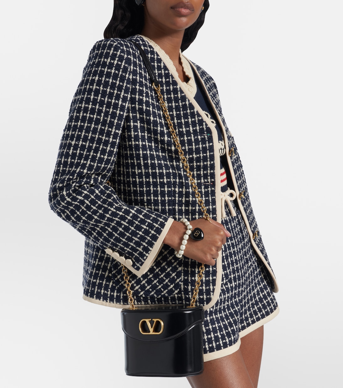 Bolso neceser Vain VLogo de piel | Valentino Garavani