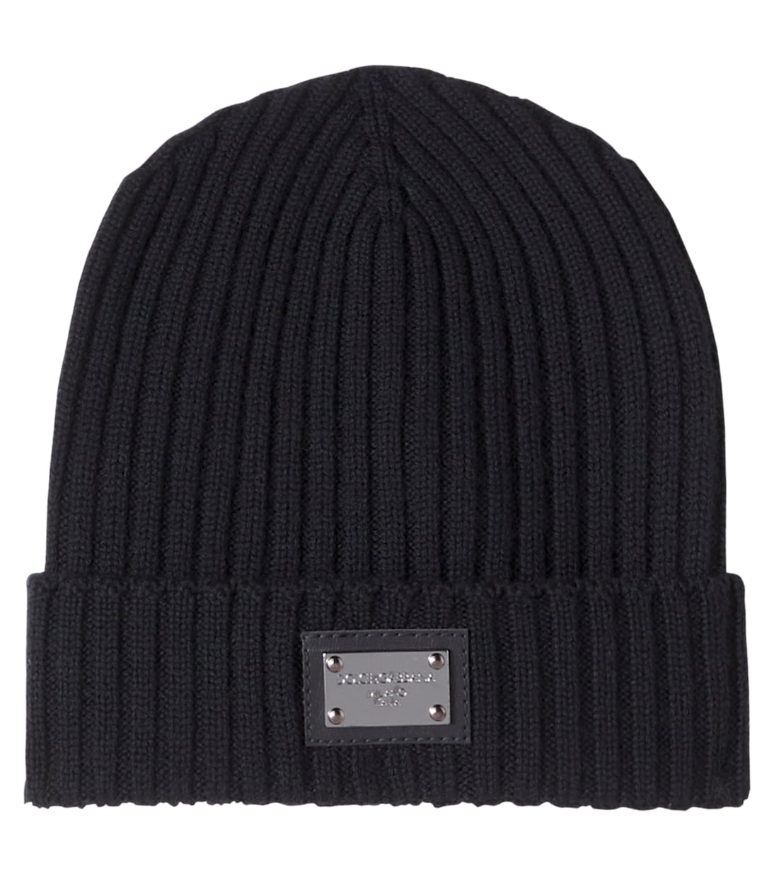 Berretto in lana a coste con logo | Dolce&Gabbana Kids