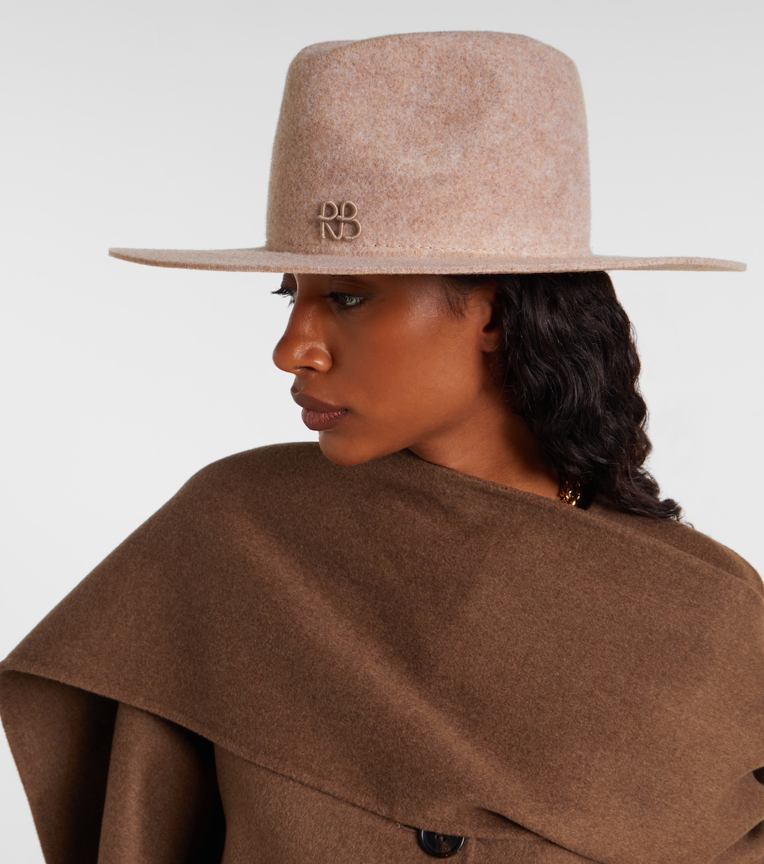 Monogram wool-blend felt fedora | Ruslan Baginskiy