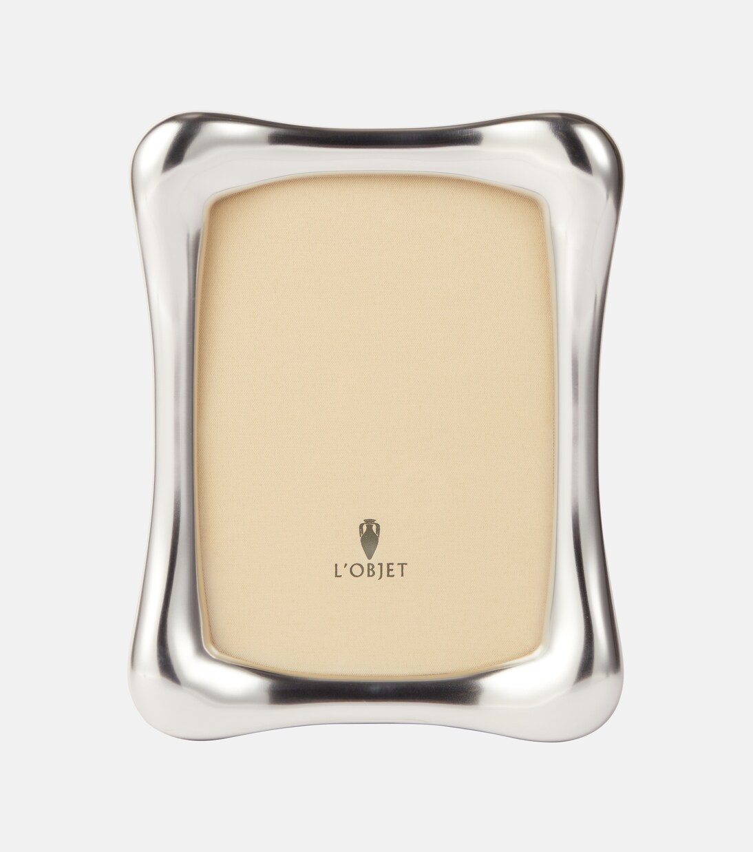 Anton platinum-plated picture frame | L'Objet