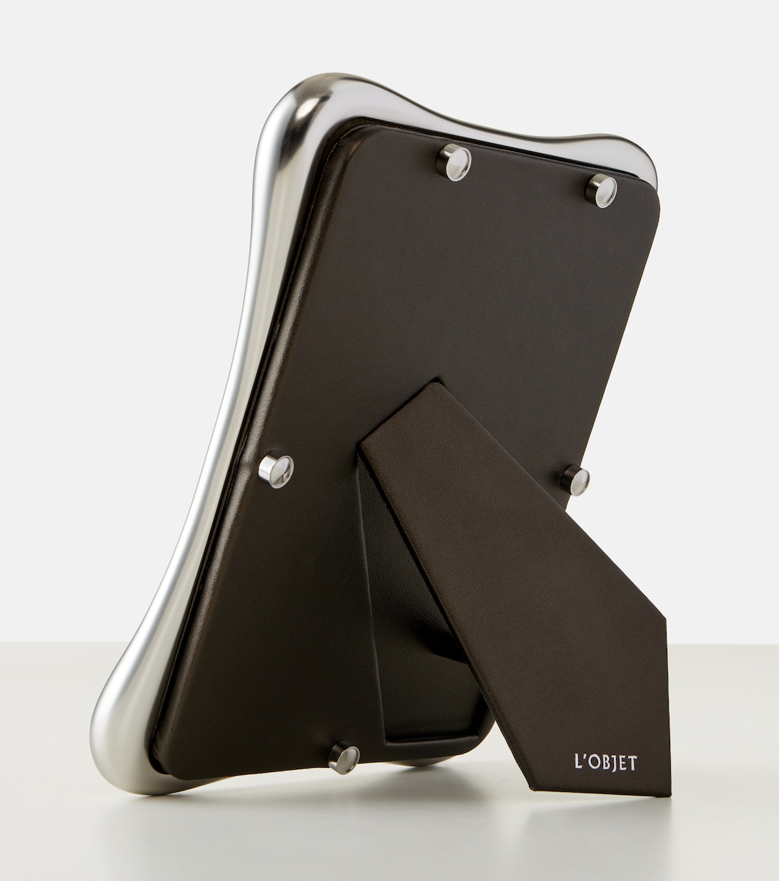 Anton platinum-plated picture frame | L'Objet