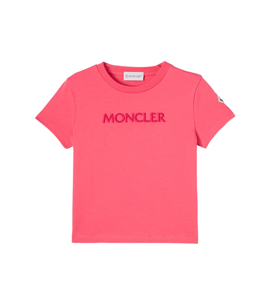 Logo embroidered cotton jersey T-shirt | Moncler Enfant