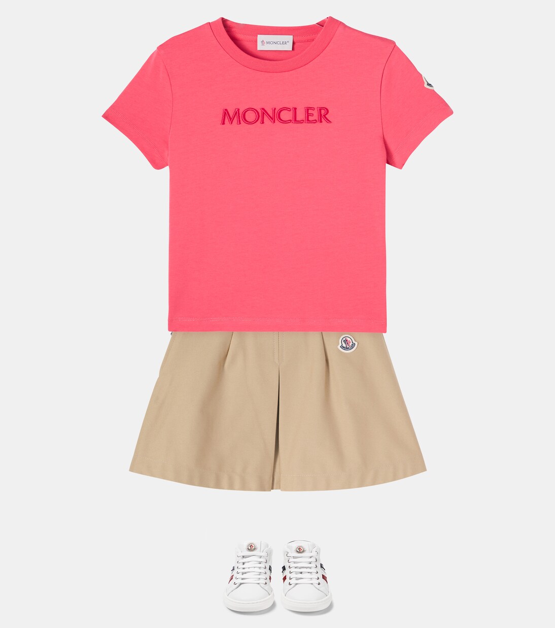 Logo embroidered cotton jersey T-shirt | Moncler Enfant
