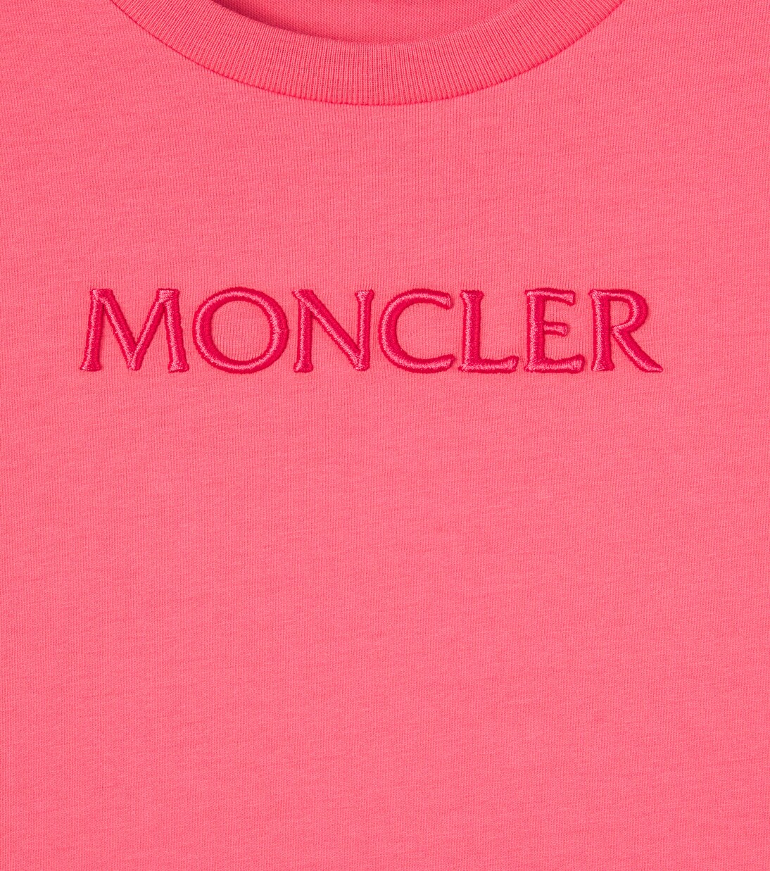 Logo embroidered cotton jersey T-shirt | Moncler Enfant