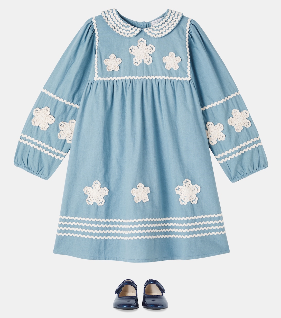 Robe Inga brodée en coton | Bebe Organic